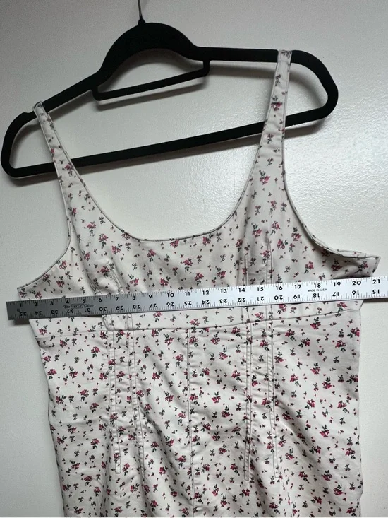 Tinseltown Cream Mini Dress with Pink Floral Print - Picture 6 of 7